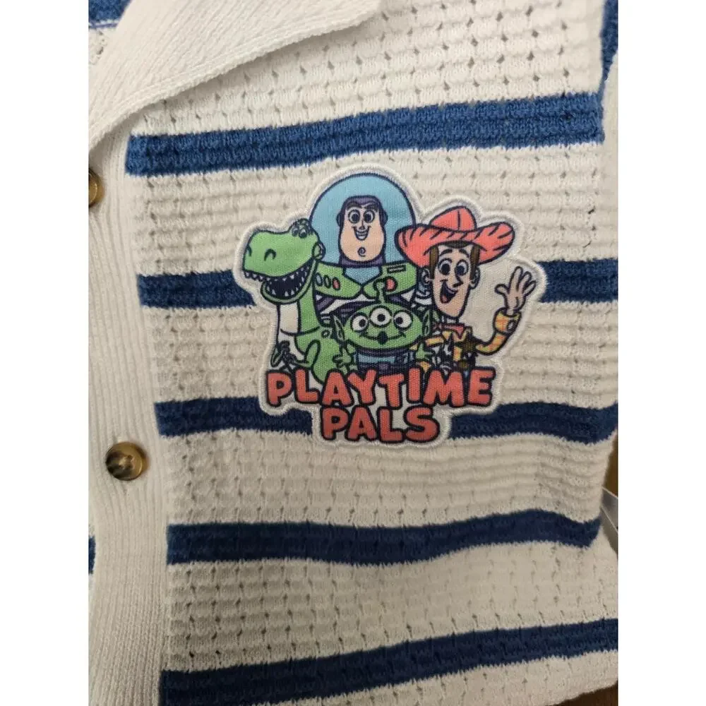 Toy Story Baby Boy Knit Button up Shrit and Short Set NWT 24 Months
